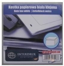 Kostka papierowa biała 85x85x35 mm klejona