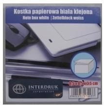 Kostka papierowa biała 85x85x35 mm klejona