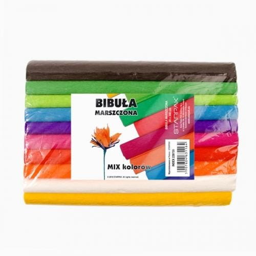 Bibuła marszczona mix kolorów (10szt)