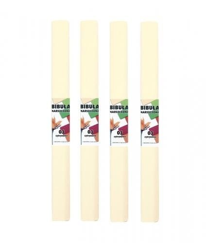 Bibuła marszczona 02 kremowa (10szt)