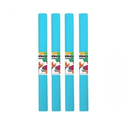 Bibuła marszczona 20 błękitna jasna (10szt)