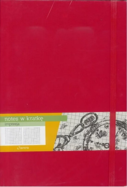 Notes B5 Kratka Impresja Czerwony ANTRA