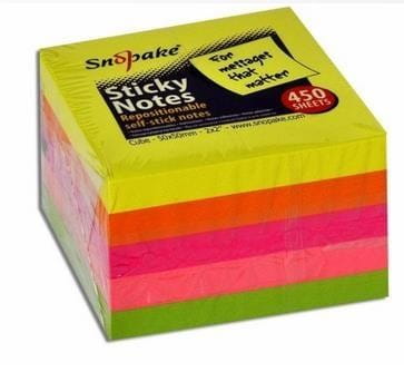 Karteczki samoprzylepne 50x50 neon 400 kartek