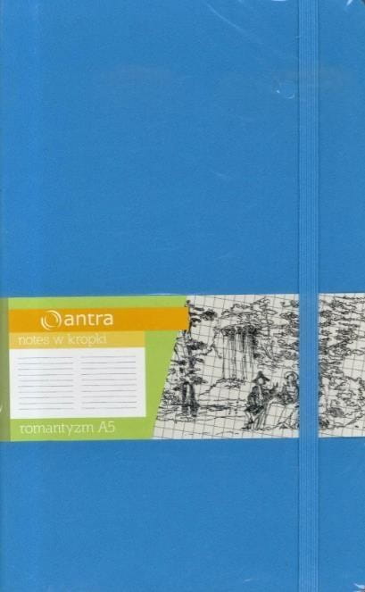Notes A5 Kropki Romantyzm Jasny Niebieski ANTRA