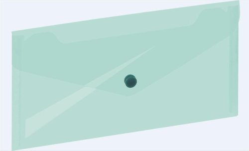 Koperta na zatrzask 225x124mm zielona GRAND