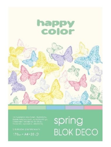 Blok A5/20K Deco Spring 170g HAPPY COLOR