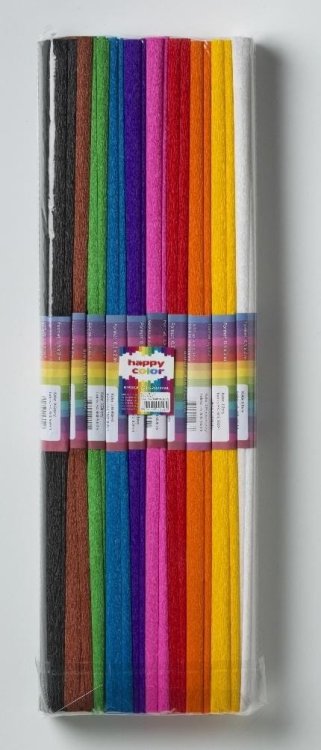 Bibuła marszczona 50x200 mix 10 rolek