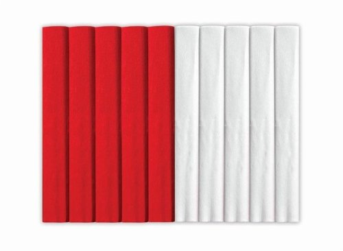 Bibuła marszczona 25x200cm mix PL 10 rolek