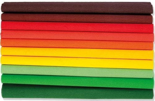 Bibuła marszczona 25x200 Jesień mix 10 rolek