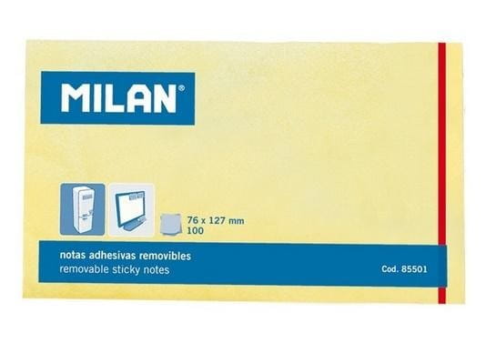 Karteczki samoprzylepne 127x76 /100K żółte MILAN