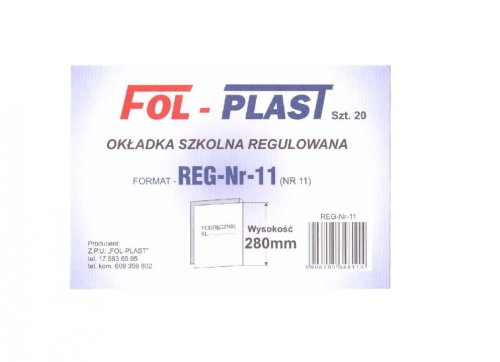 Okładka na podr regulowana NR 11 (20szt)