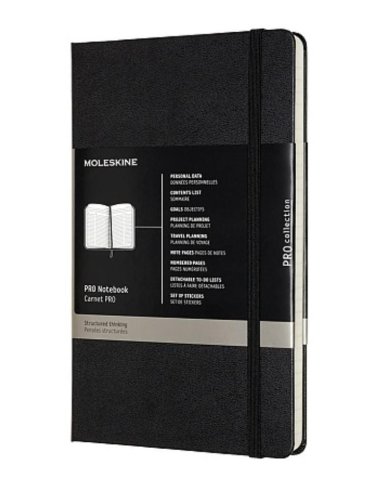Notes Proffesional L 13x21 tw. czarny MOLESKINE