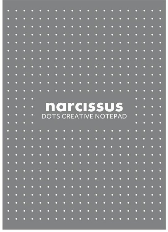 Blok A4/80K Narcisuss kropki szary (6szt)