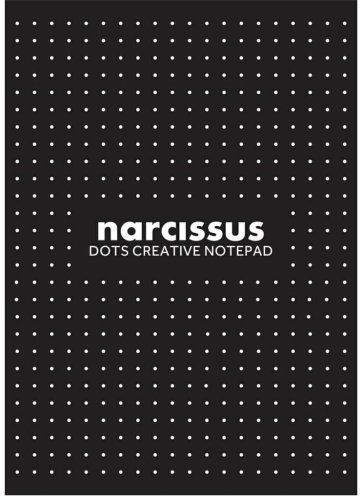 Blok A4/80K Narcisuss kropki czarny (6szt)