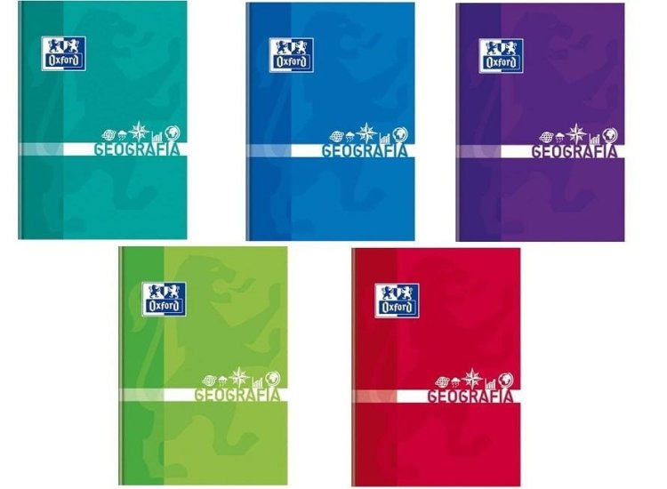 Brulion A5/80K kratka Geografia (5szt) OXFORD