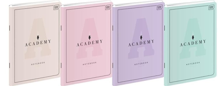 Zeszyt A5/60K linia Academy Pastel (10szt)