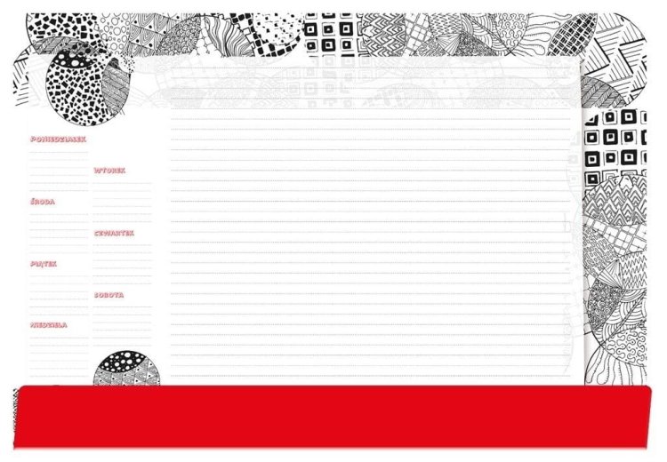 Podkład na biurko notes B3 - mandala do kolorowani