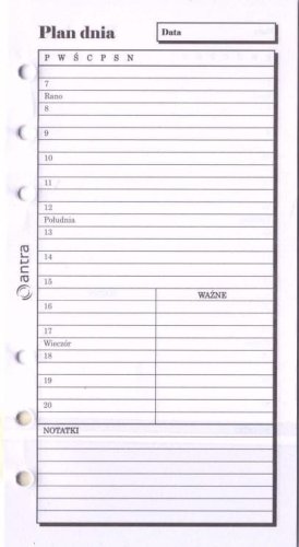 Wkład do organizera ST Plan dnia