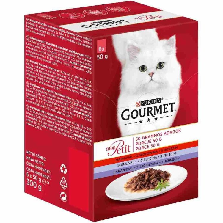 GOURMET MON PETIT Mix Mięsny 6x50g