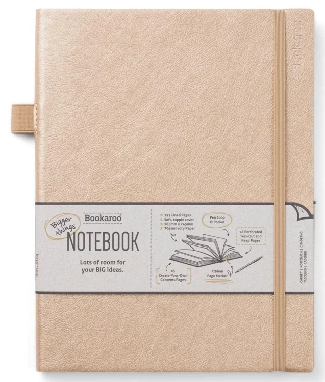 Bookaroo Notatnik Journal duży - Złoty