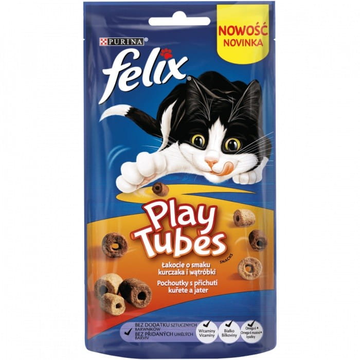 FELIX Play Tubes Kurczak Wątróbka 50g