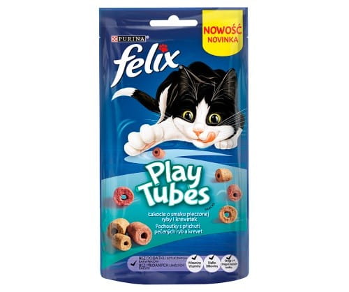 FELIX PlayTubes Pieczona Ryba Krewetki 50g