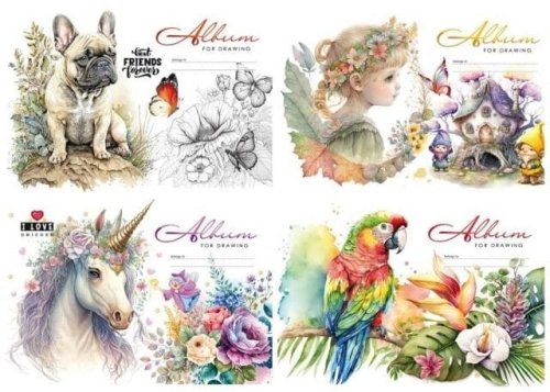 Blok rysunkowy A4/12K 100g/m2