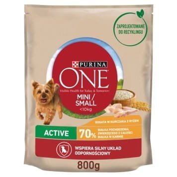 Karma One Mini Active bogata w kurczaka z ryżem 800g