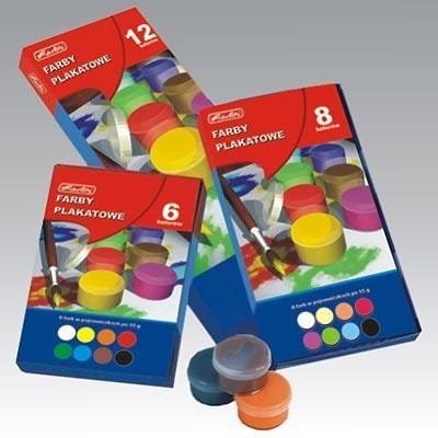 Farby plakatowe szkolne 8 kolorów x 20ml