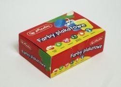 Farby plakatowe szkolne 6 kolorów x 20ml