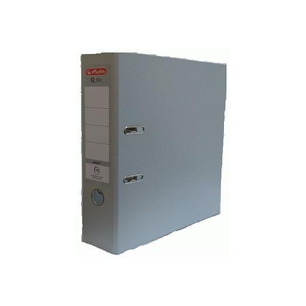 Segregator A4 8cm PP popielaty Q file