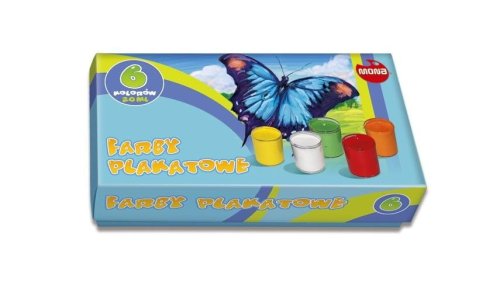 Farby plakatowe 6 kolorów 20ml MONA