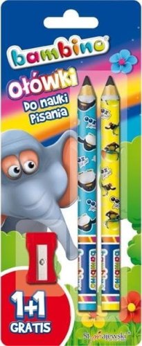 Ołówki do nauki pisania 2szt BAMBINO