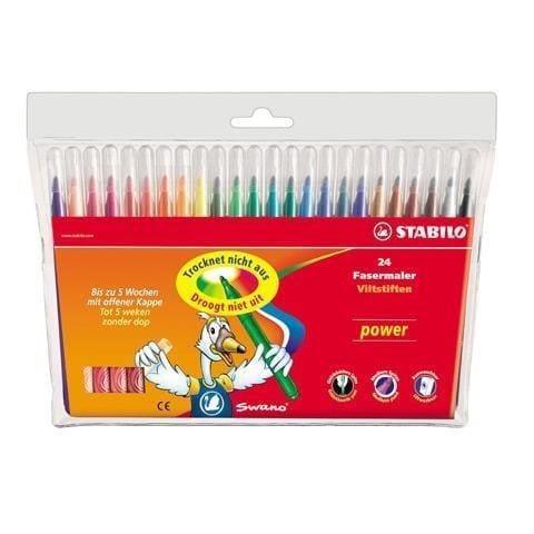 Flamastry Power 24 kolory etui STABILO