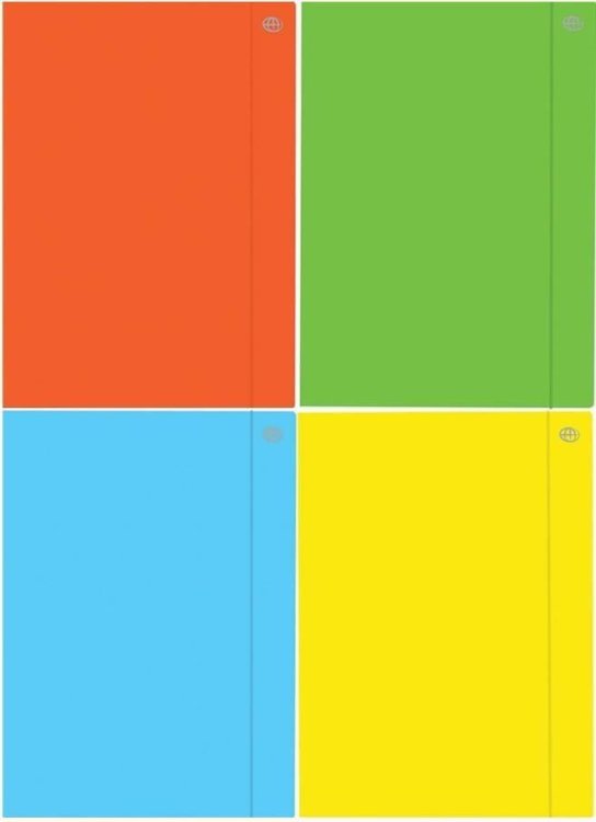 Teczka z gumką A4+ Fluo (10szt)