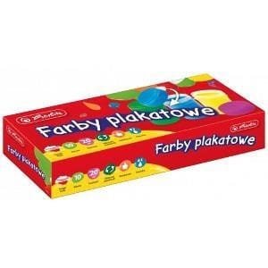 Farby plakatowe szkolne 10 kolorów x 20ml