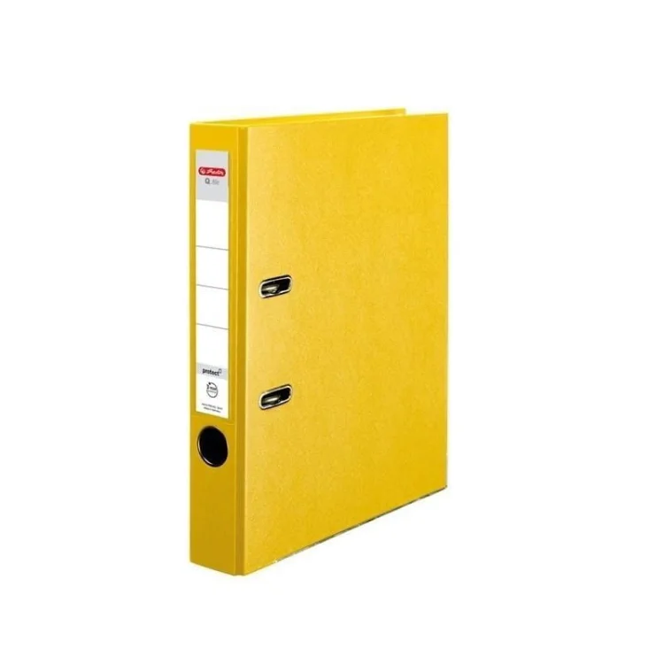Segregator A4 5cm PP żółty Q file