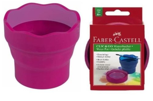 Pojemnik na wodę Click&Go czerwony FABER CASTELL