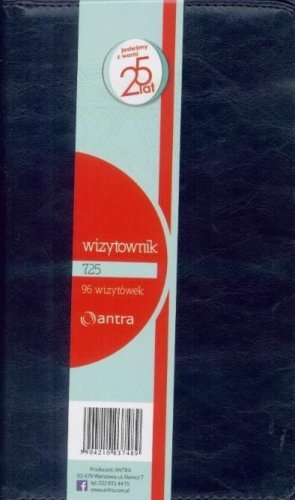 Wizytownik 96 trzyklatkowy 725 granatowy ANTRA