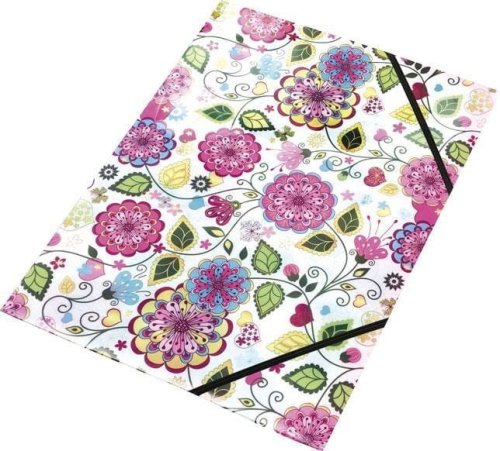 Teczka z klapką na rzepy A4 Flowers