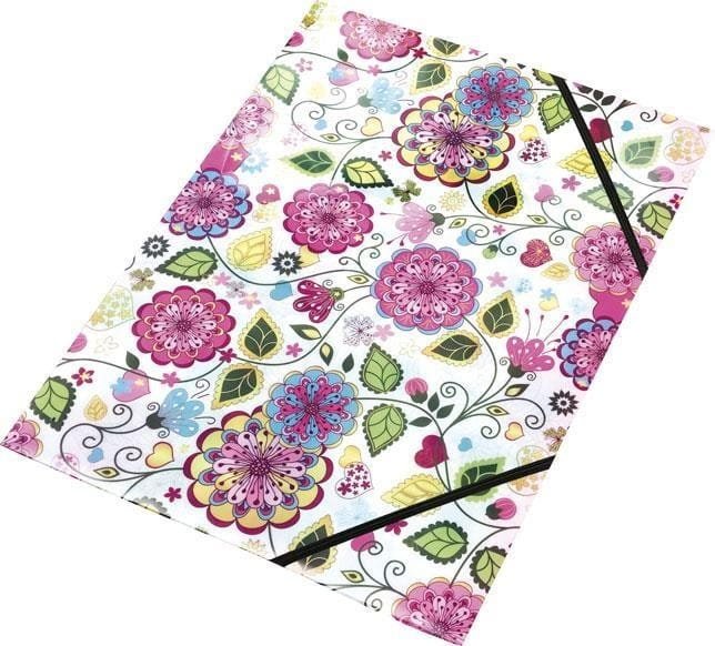 Teczka z klapką na rzepy A4 Flowers