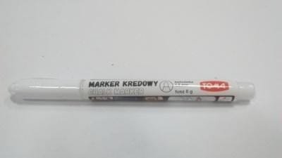 Marker kredowy 1,5 mm biały TOMA