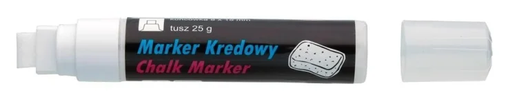 Marker kredowy 4,45 mm biały TOMA