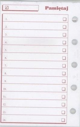 Wkład do organizera M Pamiętaj ANTRA