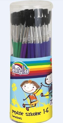 Pędzle w tubie nr 1-6 (72szt) FIORELLO