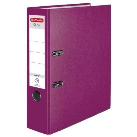 Segregator A4 8cm PP jagodowy Q file