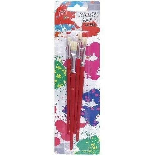 Pędzelki 4-2 płaskie 4 sztuki EASY