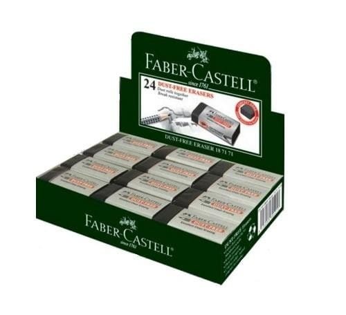 Gumka bezpyłowa czarna (24szt) FABER CASTELL