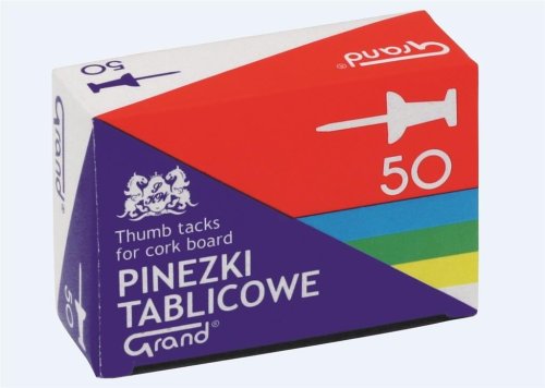 Pinezki tablicowe 50szt GRAND