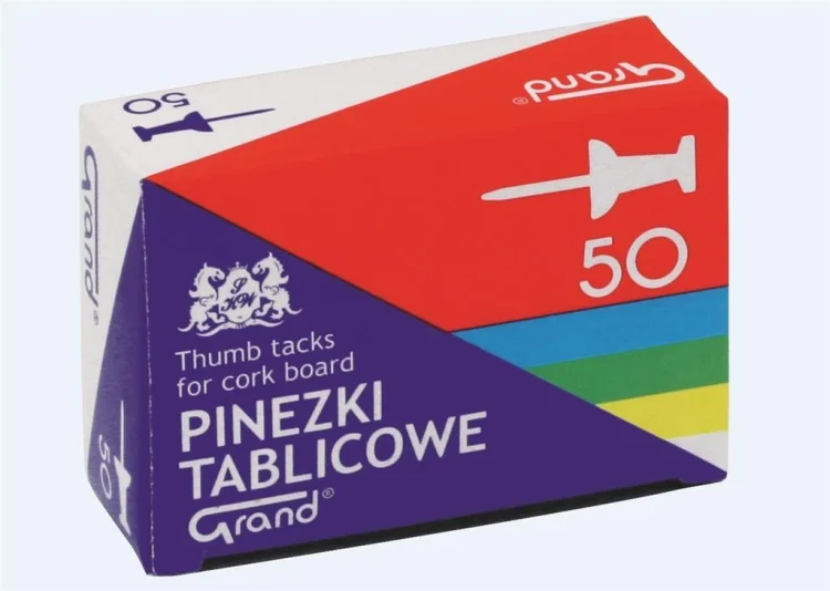 Pinezki tablicowe 50szt GRAND